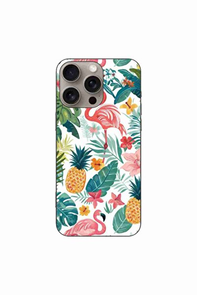 OEM Husa compatibila cu Apple iPhone 16 Pro Max Silicon Gel Tpu Model Tropica...