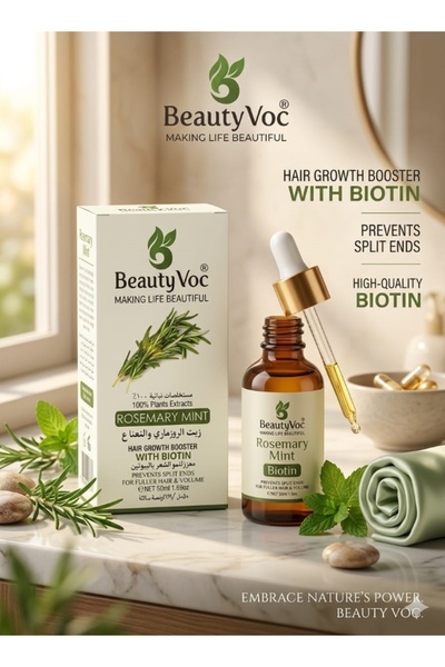 Beauty Voc مجموعة زيوت العناية بالشعر الفاخرة من بيوتي فوك – لنمو الشعر الطبي...