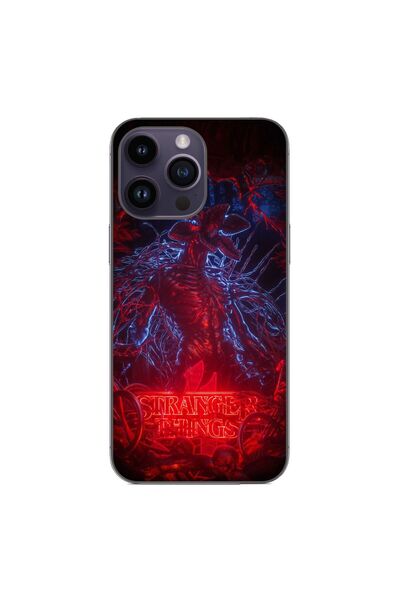 OEM Husa compatibila cu Apple iPhone 15 Pro Max Silicon Gel Tpu Model Strange...