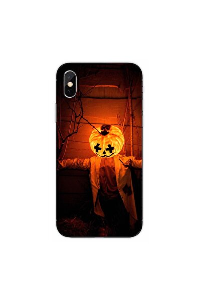 OEM Husa compatibila cu Apple iPhone XS Silicon Gel Tpu Model Halloween Speri...