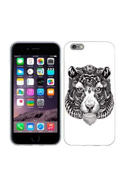 OEM Калъф, съвместим с Apple iPhone 6, iPhone 6S, силиконов гел TPU, с абстра...