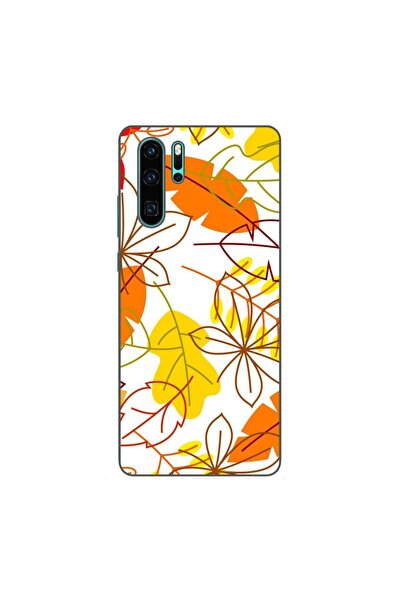 OEM Husa compatibila cu Huawei P30 Pro Silicon Gel Tpu Model Autumn Vivid Leaves