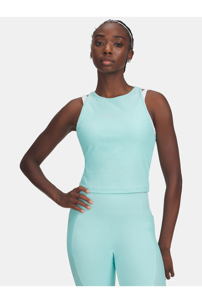 Under Armour Dámské tílko UA Halo Jacquard Knit Tank-BLU