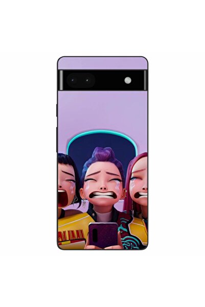 OEM Husa compatibila cu Google Pixel 6A Silicon Gel Tpu Model KPop Demon Hunt...