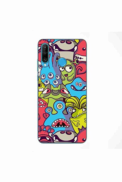 OEM Husa compatibila cu Huawei P30 Lite Silicon Gel Tpu Model Squishi Monsters