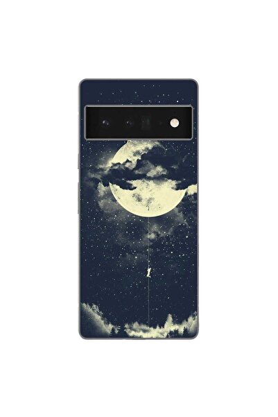 OEM Θήκη συμβατή με Google Pixel 6 Pro Σιλικόνης Gel TPU Μοντέλο Moon Climbing