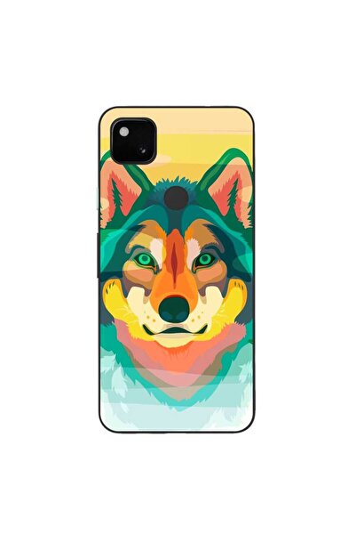 OEM Θήκη συμβατή με Google Pixel 4A από σιλικόνη gel TPU με σχέδιο λύκου