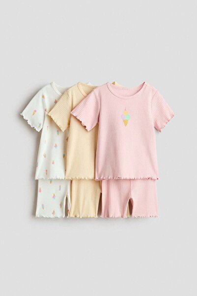 H&M 3-pack cotton pyjamas