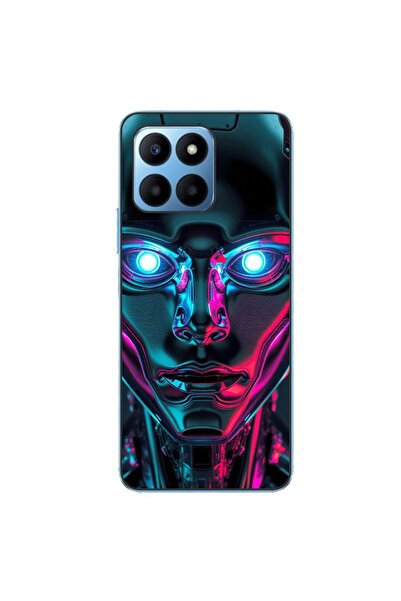 OEM Husa compatibila cu Honor X8 5G Silicon Gel Tpu Model Chrome Humanoid