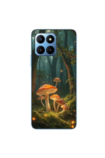 OEM Калъф, съвместим с Honor 70 Lite, силиконов гел TPU, с шарка на светещи м...