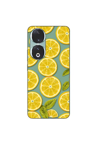 OEM Калъф, съвместим с Honor 90 5G, силиконов гел TPU, с десен на летни резен...