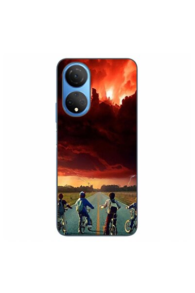 OEM Husa compatibila cu Honor X7 Silicon Gel Tpu Model Stranger Things Red Sky