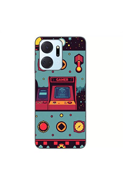 OEM Husa compatibila cu Honor X7a Silicon Gel Tpu Model Gamer Arcade Room
