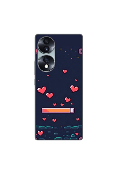 OEM Husa compatibila cu Honor 70 Silicon Gel Tpu Model Pixelated Healthbar
