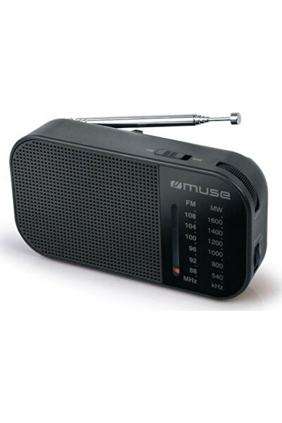 Muse.Co Muse M-025 R Μίνι Ραδιόφωνο Μπαταρίας Μαύρο