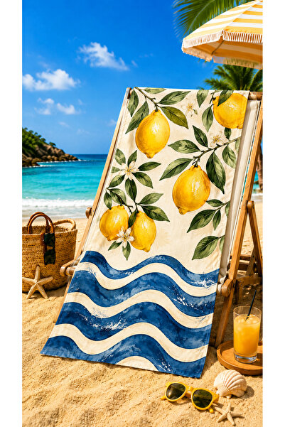 BUGİ HOME COLLECTİON Colorful Printed Cotton Patterned Travel Pool Spa Sauna ...