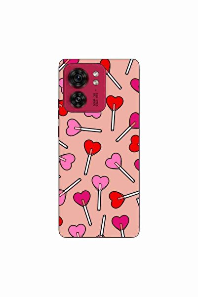 OEM Θήκη συμβατή με Motorola Edge 40, από σιλικόνη gel TPU, με σχέδιο καρδιές...
