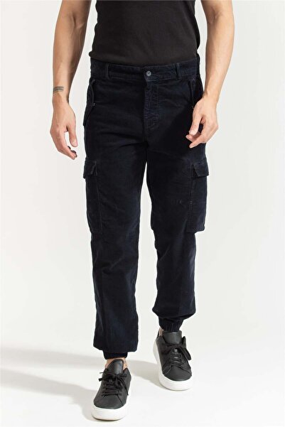 Tommy Hilfiger Cargo Corduroy Erkek Jogger Pantolon Mavi