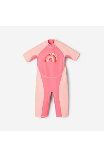 Decathlon Çocuk UV Korumalı Wetsuit - Pembe - Desenli - Kloupi