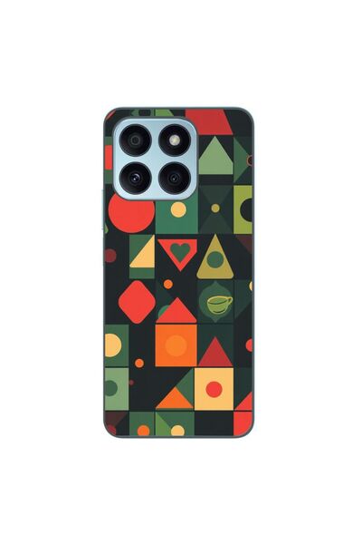 OEM Husa compatibila cu Honor X8b Silicon Gel Tpu Model Retro Shapes