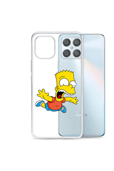 OEM Husa compatibila cu Honor X8 Silicon Transparenta Model Simpson Bart Fly