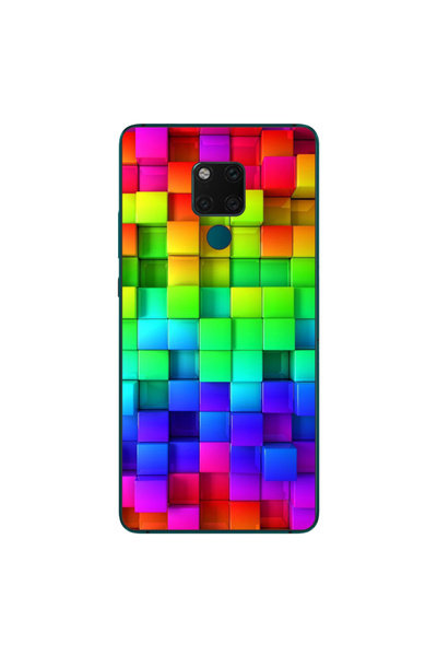 OEM Husa compatibila cu Huawei Mate 20X Silicon Gel Tpu Model Colorful Cubes