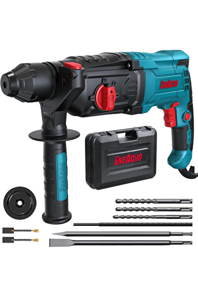 ENEACRO Ciocan rotopercutor cu prindere SDS-Plus, 1050W, 6 viteze variabile, ...