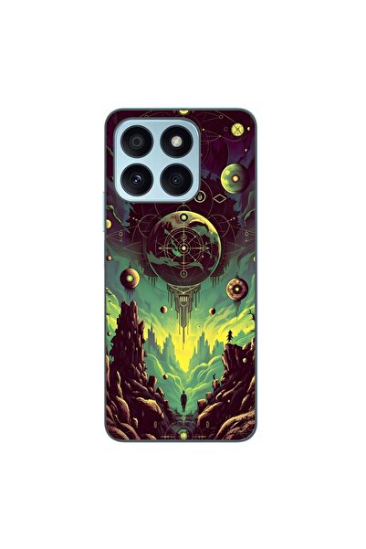 OEM Case compatible with Honor X8b Silicone Gel Tpu Model Mystical Planet