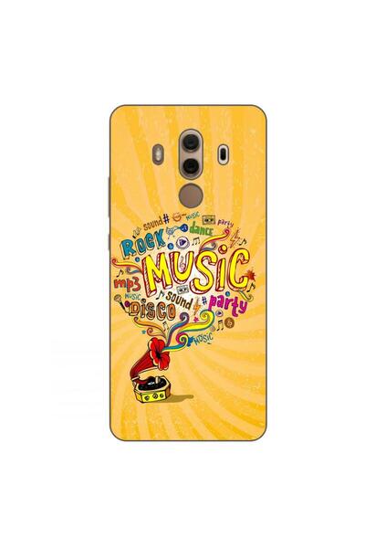 OEM Калъф, съвместим с Huawei Mate 10 Pro, силиконов гел TPU, с десен Музика ...