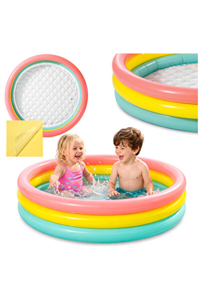 varioshop Piscină gonflabilă pentru copii VarioShop ® 114 x 25 cm, 3 inele go...