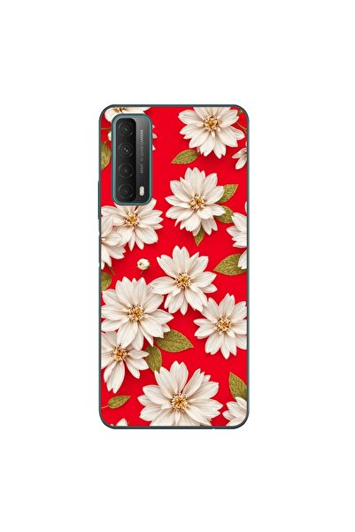 OEM Husa compatibila cu Huawei P Smart 2021 Silicon Gel Tpu Model White Flowe...