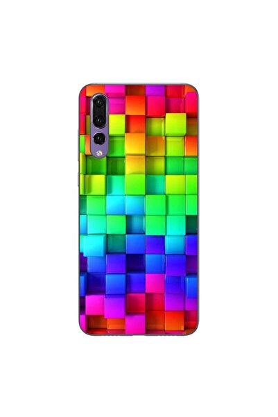 OEM Husa compatibila cu Huawei P20 Pro Silicon Gel Tpu Model Colorful Cubes
