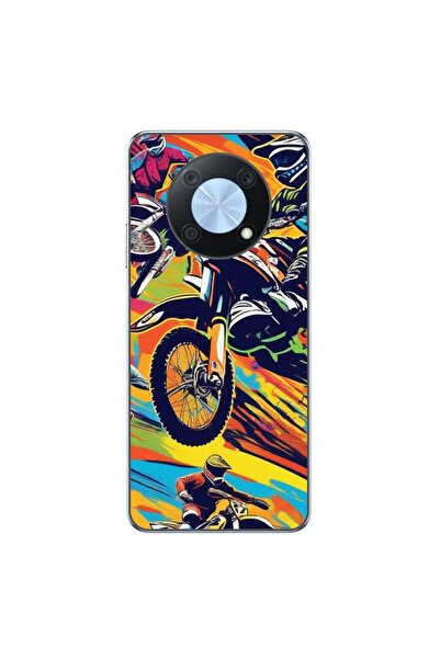OEM Θήκη συμβατή με Huawei Nova Y90 από σιλικόνη gel TPU με σχέδιο Motocross ...