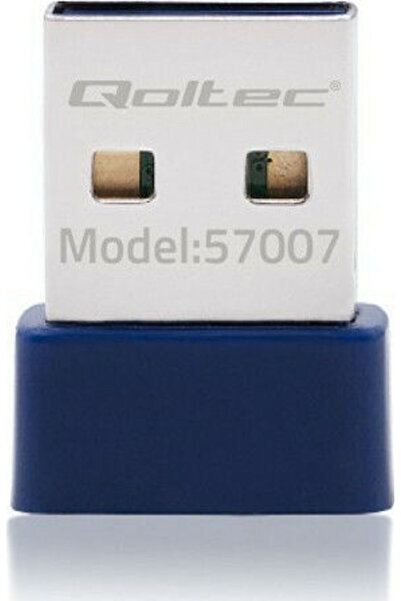 Qoltec 57007 Προσαρμογέας δικτύου USB με ασύρματη σύνδεση Wi-Fi 150Mbps