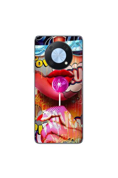 OEM Husa compatibila cu Huawei Nova Y90 Silicon Gel Tpu Model Pop Art Lolipop