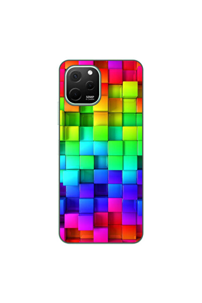 OEM Husa compatibila cu Huawei Nova Y61 Silicon Gel Tpu Model Colorful Cubes