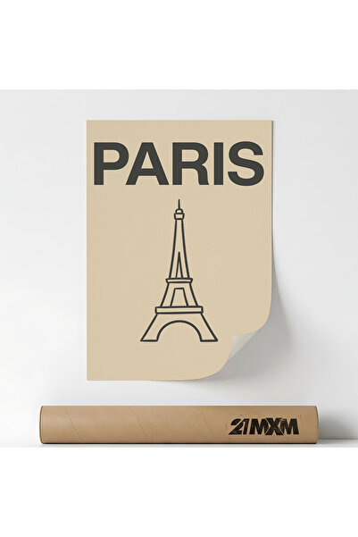 21mxm Poster Decorativ Tematică Travel Europe - 'Paris Eiffel Tower', Materia...