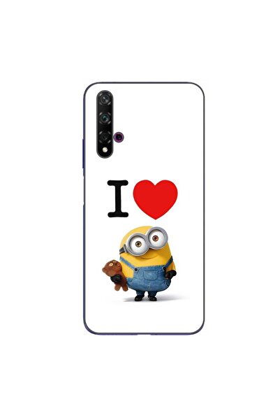 OEM Husa compatibila cu Huawei Nova 5T Silicon Gel Tpu Model I Love Minions