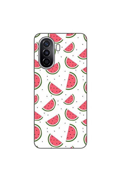 OEM Husa compatibila cu Huawei Nova Y70 Silicon Gel Tpu Model Watermelons Pat...