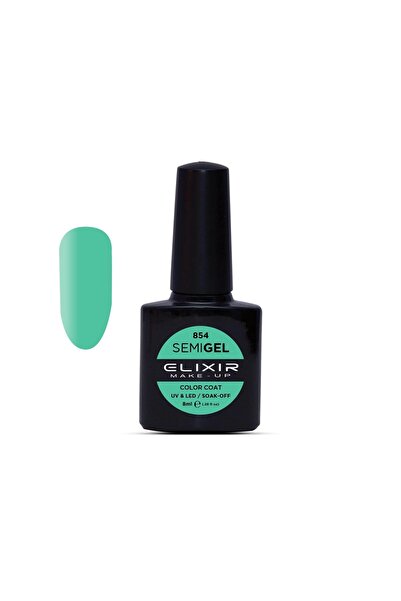 Elixir SEMI GEL (ΗΜΙΜΟΝΙΜΟ ΒΕΡΝΙΚΙ) - 854 (CARIBBEAN Green) 8ML