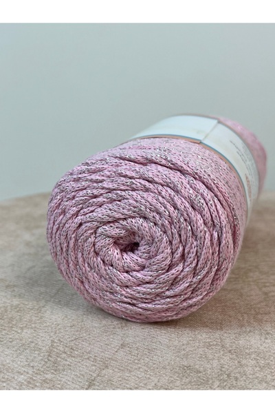 rüya hobi Simli Cotton Makrome %85 Cotton/Pamuk Çanta-Supla-Runner-Paspas İpliği