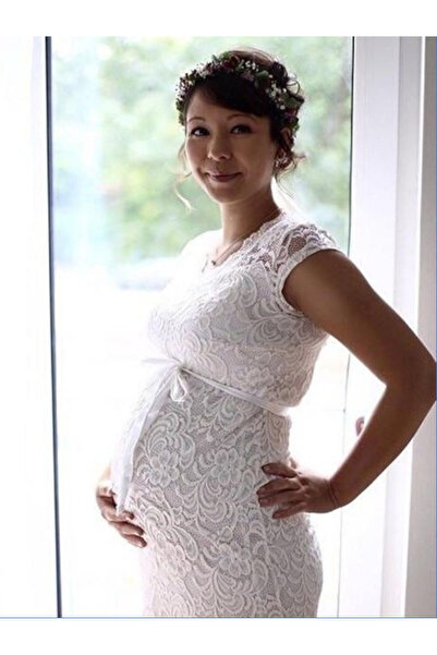 MAMALICIOUS Snow White short sleeve wedding dress
