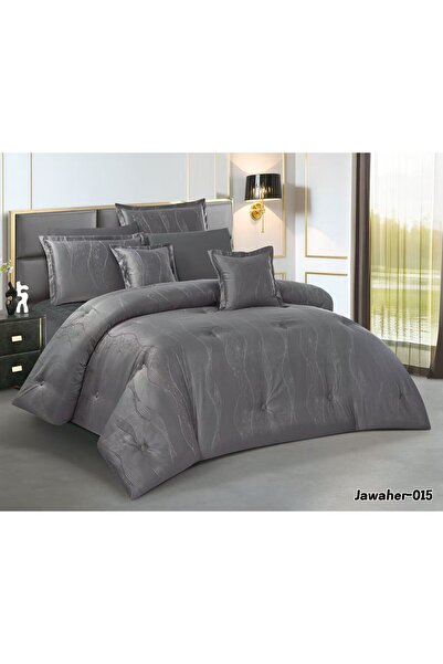 Asia Summer Plain Jacquard Double Bedspread 8 Pieces-