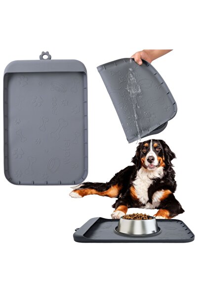 Mardil Covoraș din silicon pentru bolurile animalelor de companie, antiderapa...