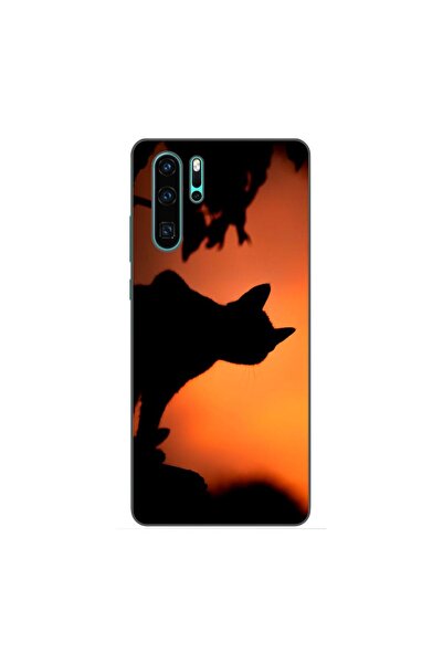 OEM Husa compatibila cu Huawei P30 Pro Silicon Gel Tpu Model Halloween Pisica...