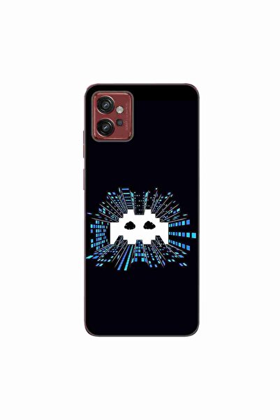 OEM Калъф, съвместим с Motorola Moto G32, силиконов гел TPU, модел Sky Invaders
