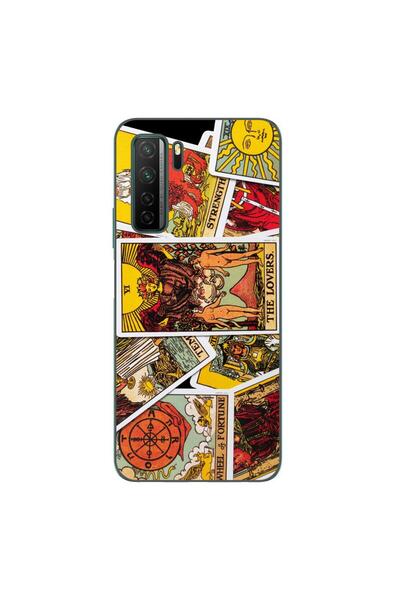 OEM Husa compatibila cu Huawei P40 Lite 5G Silicon Gel Tpu Model Carti Tarot