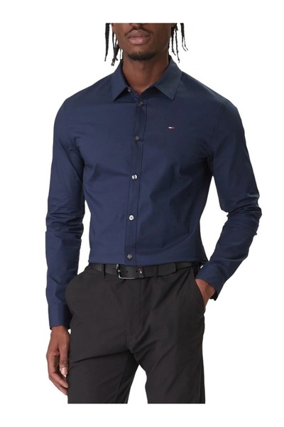 Tommy Hilfiger Ανδρικό Πουκάμισο Navy Μπλε Tommy Jeans DM0DM04405-002