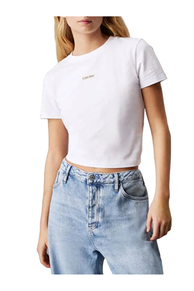 Calvin Klein Γυναικείο Institutional Baby T-shirt Λευκό J20J225524-YAA