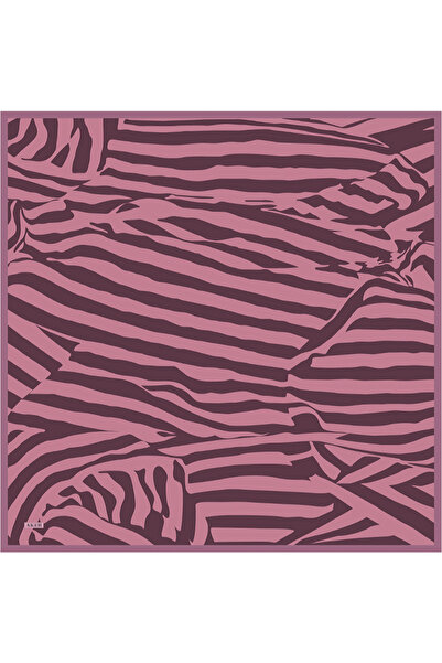 Aker Purple 90X90 Silk Twill Scarf